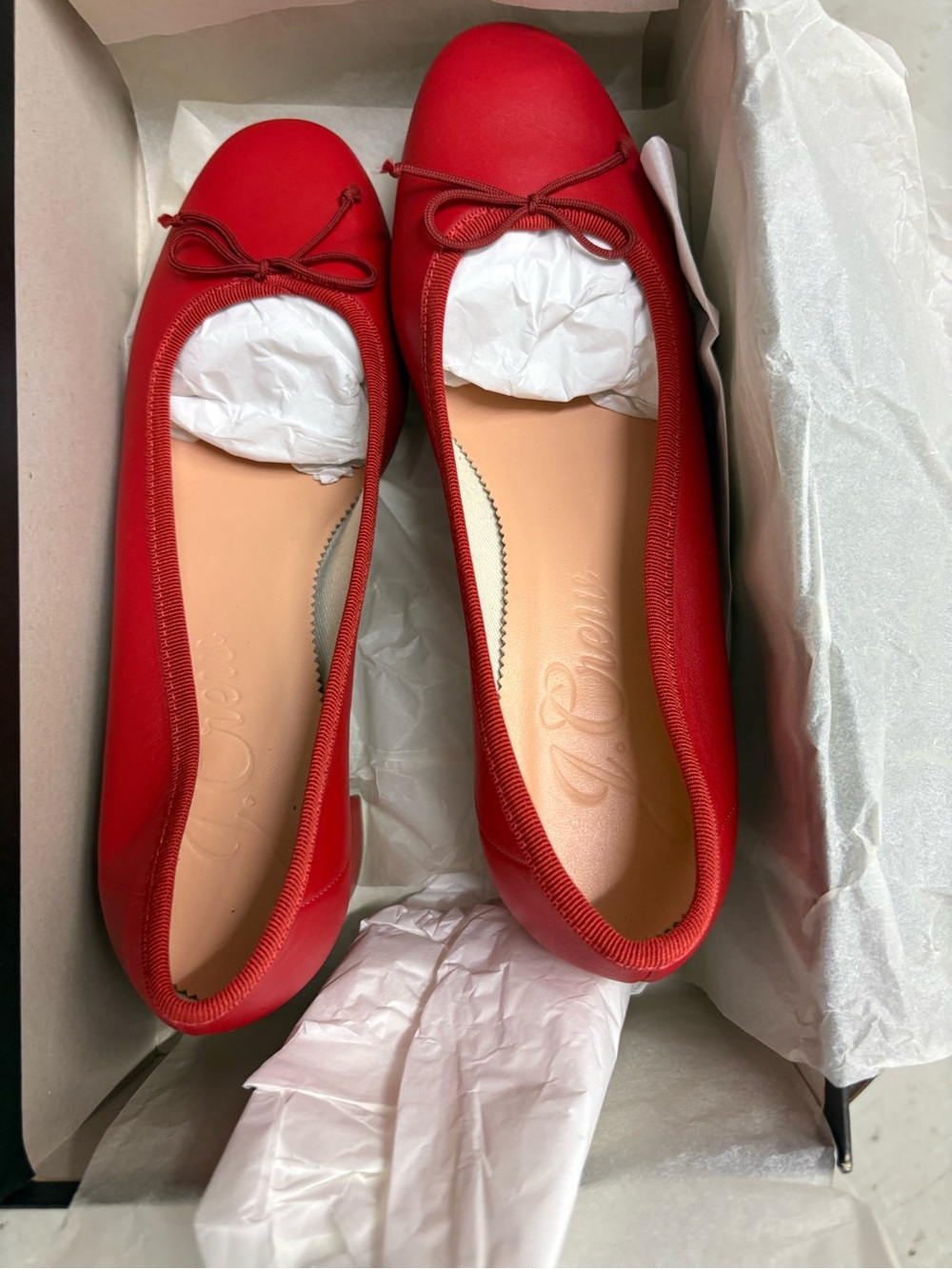 J. Crew Soft Basic Kate Ballet Pump. Size 9.5. Holiday Red. New.